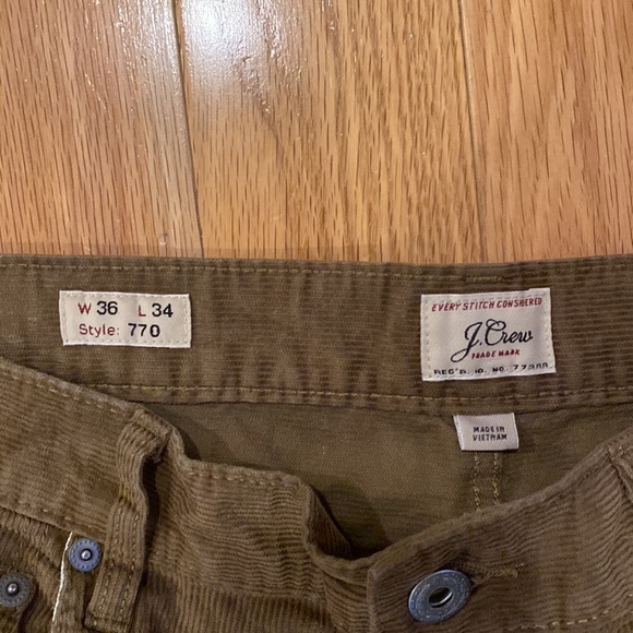 J crew men’s corduroys style 770 - Picture 2 of 3